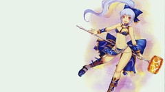 Hammer white background white hair red eyes long hair anime 