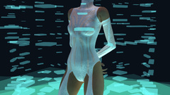 Hands behind back kneeling