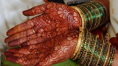 Hands body painting mehandi