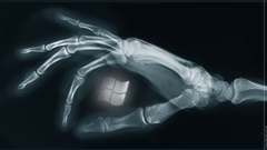 Hands digital art X-ray