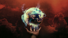 Hands Earth fantasy art