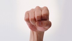 Hands fists Simple Background