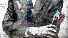 Hands Flags American Flag grunge suit artwork Alex Cherry vhm 