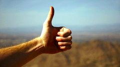 Hands thumbs up Arms