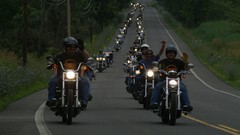 Harley-Davidson convoy motorbikes