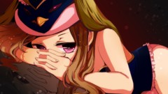 Hats blondes pink eyes anime girls mawaru penguindrum takakura 