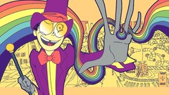 Hats cane rainbows Superjail The Warden