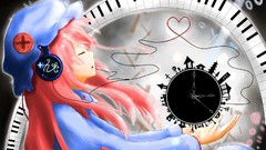 Hats clocks vocaloid megurine luka piano keys