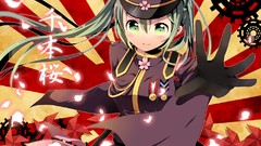 Hatsune miku vocaloid Japanese clothes Senbon Zakura (Vocaloid)