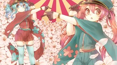 Hatsune miku vocaloid megurine luka Japanese clothes thigh 