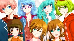 Hatsune miku vocaloid megurine luka kagamine len kagamine rin 