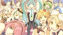 Hatsune miku vocaloid megurine luka kagamine len kagamine rin 
