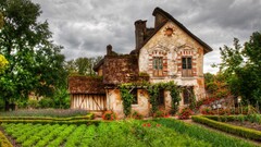 hdr building House architecture old building nature Garden Trees