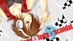 Headphones Anime piano anime girls brown eyes brunettes short 