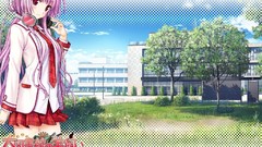 Headphones Anime tie pink hair long hair anime girls seifuku 