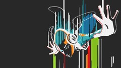 Headphones Azumi colors falling video games