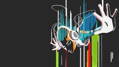 Headphones Azumi colors falling video games