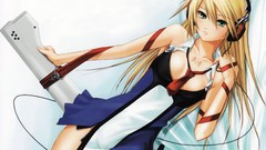 Headphones blondes blazblue noel