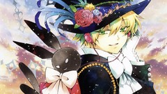 Headphones blondes Bunnies Flowers