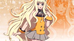 Headphones blondes skirts blue eyes vocaloid nekomimi animal 