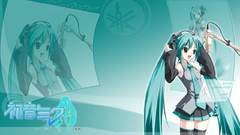 Headphones blue vocaloid hatsune