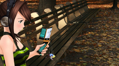 Headphones brunettes