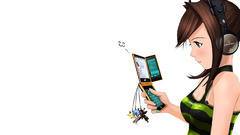 Headphones cellphones anime girls