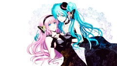 Headphones dress gloves magnet hatsune miku vocaloid megurine 