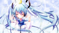 Headphones hatsune miku vocaloid twintails yuki miku detached 