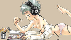 Headphones hentai Anime Simple