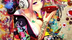 Headphones multicolor snyp nitroplus