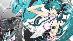 Headphones Music vocaloid gloves