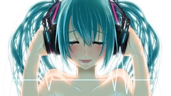Headphones Music vocaloid hatsune