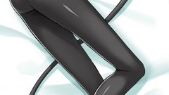 Headphones Pokemon blondes anime girls blue eyes pantyhose 