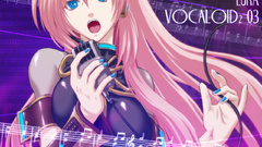 Headphones vocaloid blue eyes