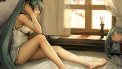 Headphones vocaloid dress hatsune