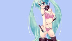 Headphones vocaloid hatsune miku