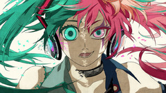 Headphones vocaloid hatsune miku