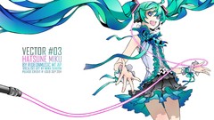 Headphones vocaloid white hatsune