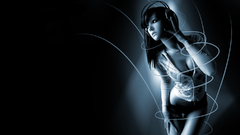 Headphones woman Aleksandra Wydrych