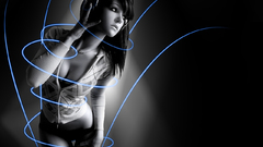 Headphones woman Aleksandra Wydrych