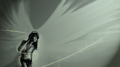 Headphones woman Aleksandra Wydrych