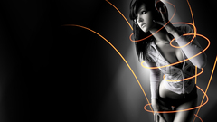 Headphones woman Aleksandra Wydrych