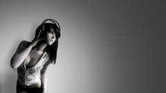 Headphones woman Aleksandra Wydrych