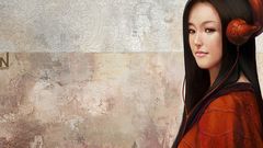 Headphones woman long hair