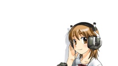 Headphones woman Music Anime