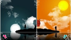 Hearts abstract text Islands