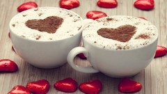 Hearts cappuccino cups
