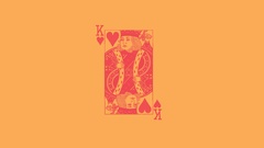 Hearts The King minimalistic artwork