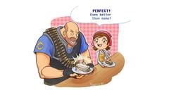 Heavy TF2 sandwiches team